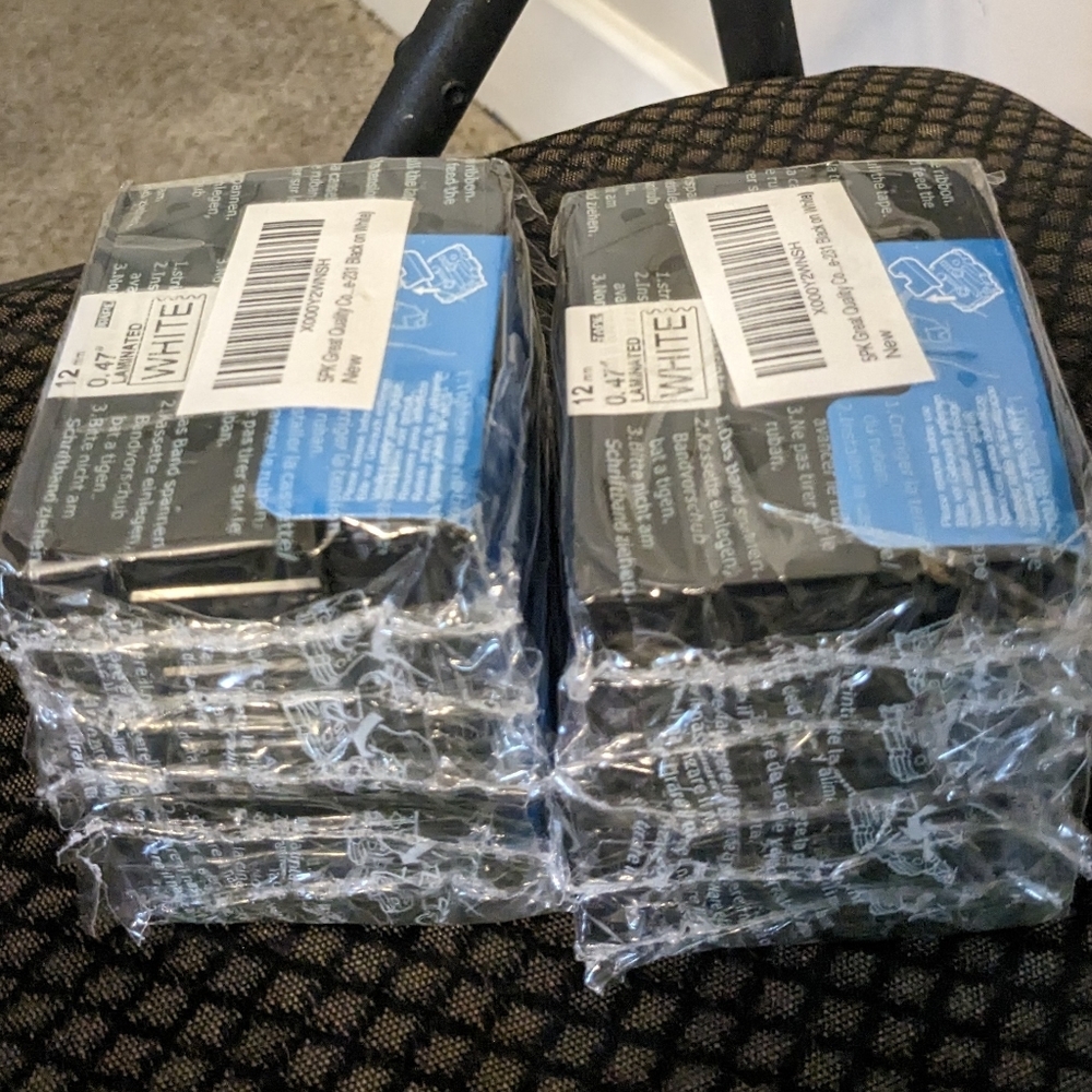 10 pack Half Inch labels for Brother p-touch